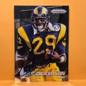 2014 Panini Prizm Eric Dickerson Los Angeles Rams #12 SIGN AUTOGRAPH